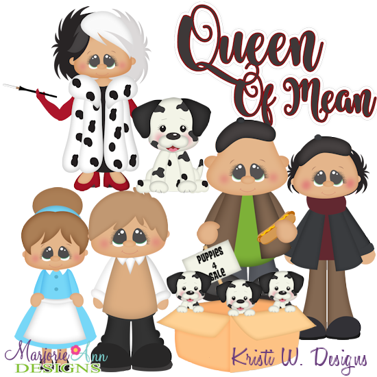 Queen Of Mean Exclusive SVG Cutting Files Includes Clipart - Click Image to Close